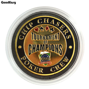 Metal Poker Card Guard Protector Poker Cards Metal Souvenir Poker Chips Dealer Coins