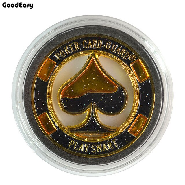 Metal Poker Card Guard Protector Poker Cards Metal Souvenir Poker Chips Dealer Coins