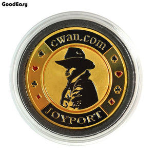 Metal Poker Card Guard Protector Poker Cards Metal Souvenir Poker Chips Dealer Coins
