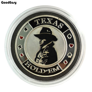 Metal Poker Card Guard Protector Poker Cards Metal Souvenir Poker Chips Dealer Coins