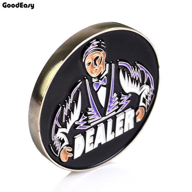 Metal Poker Card Guard Protector Poker Cards Metal Souvenir Poker Chips Dealer Coins