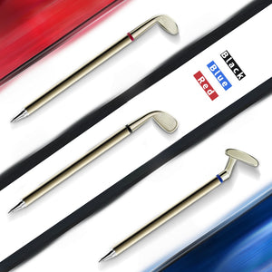 Metal Sign Pen Golf Club Pen Gift for Golfer Coworker Xmas Golf Pens Office Stationery Desktop Blue Red Black
