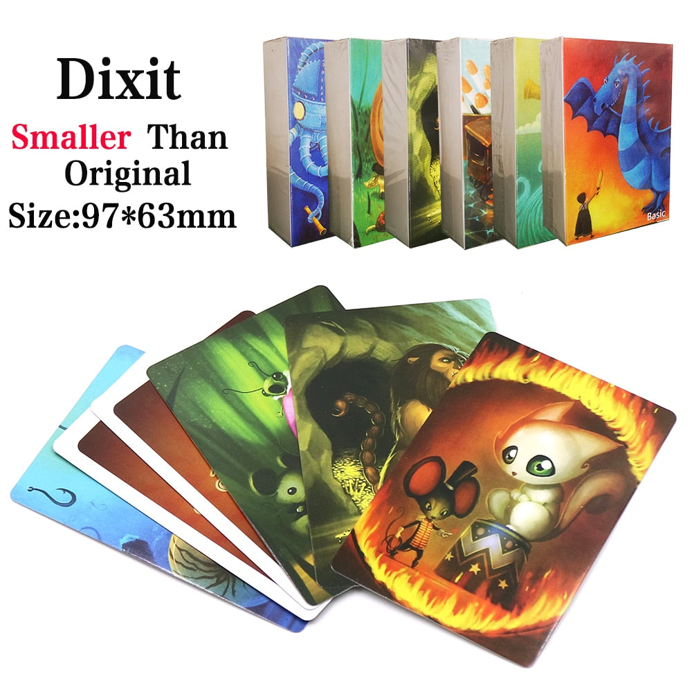 84 Cards English Just A Word DIXIT Board Games Family Party Deck Card