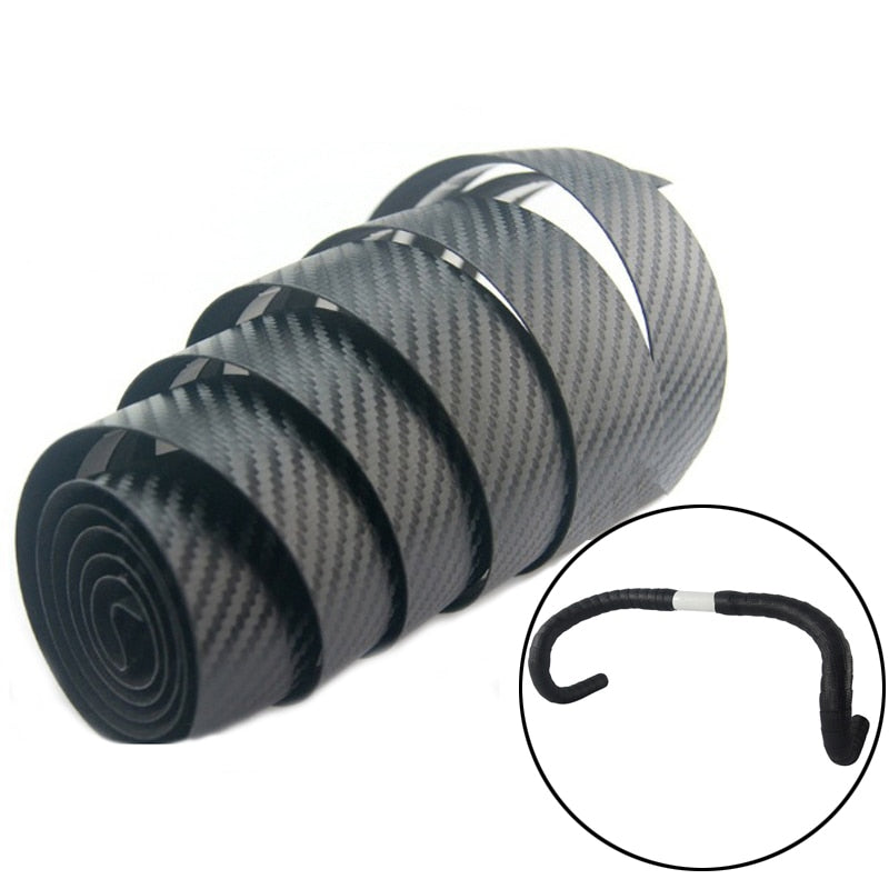 Tape Carbon fiber stripe guidoline Race Bike Bar Tape Cycling grips Waterproof PU Tape Wrap