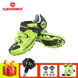 SIDEBIKE mountain bike cycling shoes sapatilha ciclismo mtb SPD pedals shoes self-locking