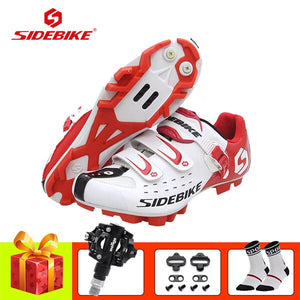 SIDEBIKE mountain bike cycling shoes sapatilha ciclismo mtb SPD pedals shoes self-locking