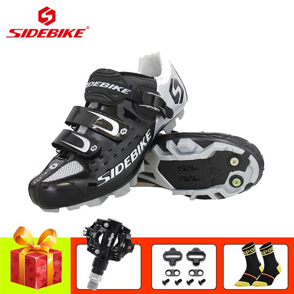 SIDEBIKE mountain bike cycling shoes sapatilha ciclismo mtb SPD pedals shoes self-locking