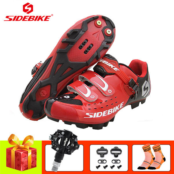 SIDEBIKE mountain bike cycling shoes sapatilha ciclismo mtb SPD pedals shoes self-locking