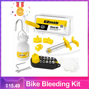 Bike Hydraulic Disc Brake Bleed Tool Bleeder Kit MTB /Brake Bleeding Kit/ Mineral Oil Fluid Set Metal Adapter