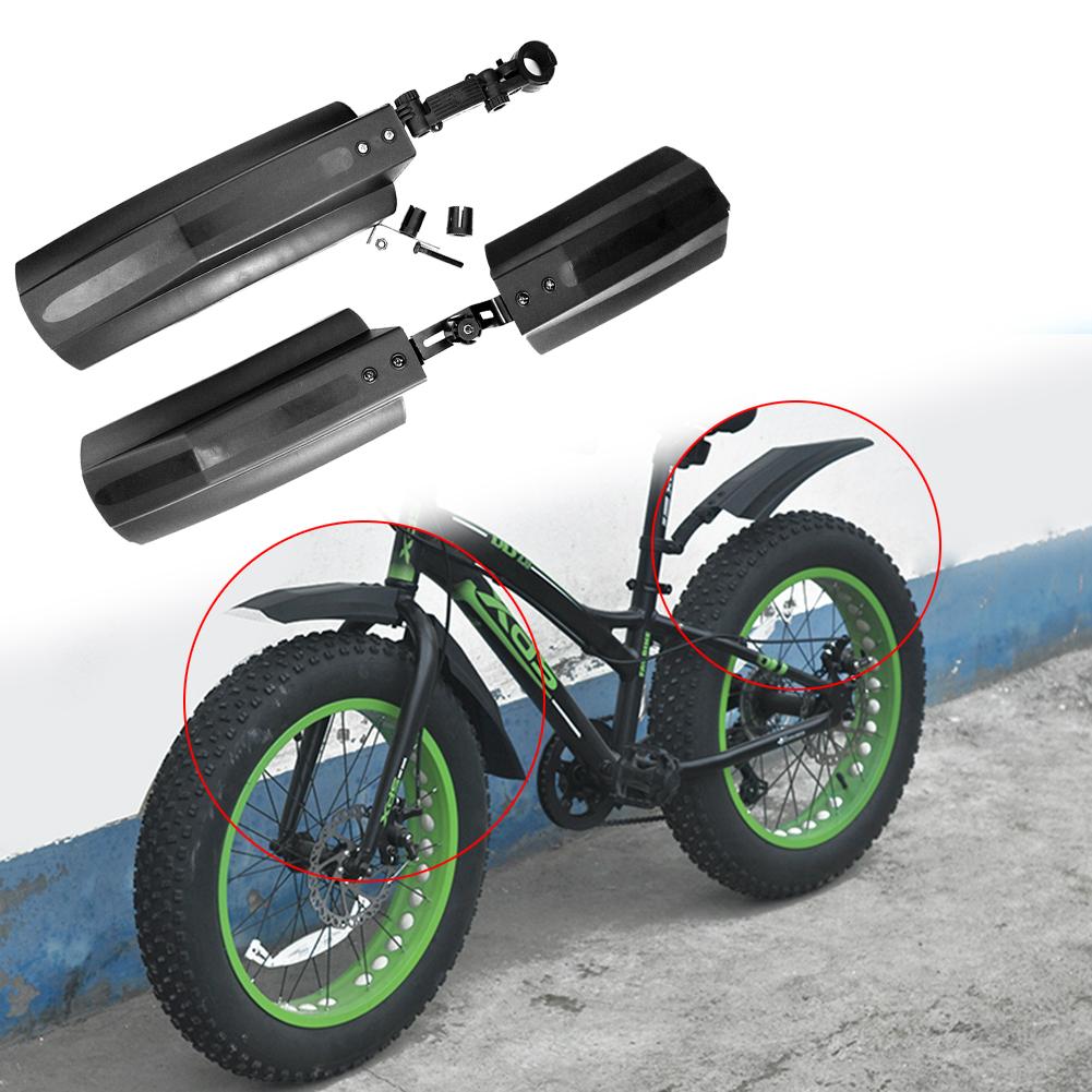 2pcs Quick Release Snow Bicycle Front Rear Mud Guard / Fender for 26 Inch Fatbike MTB Bikes