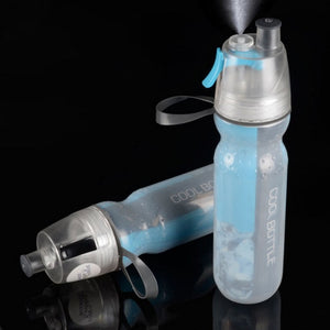 New Cold Storage Water Bottle Double-deck Spray Sports Bottle bicycle Bottles U0036