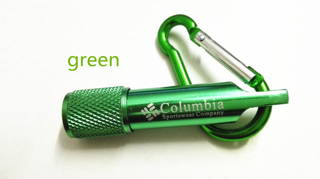 Free Shipping Colombia carabiner flashlight mini flashlight 20g #6026