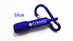 Free Shipping Colombia carabiner flashlight mini  flashlight LED flashlight 20g #6026