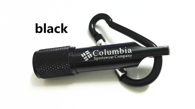 Free Shipping Colombia carabiner flashlight mini  flashlight LED flashlight 20g #6026