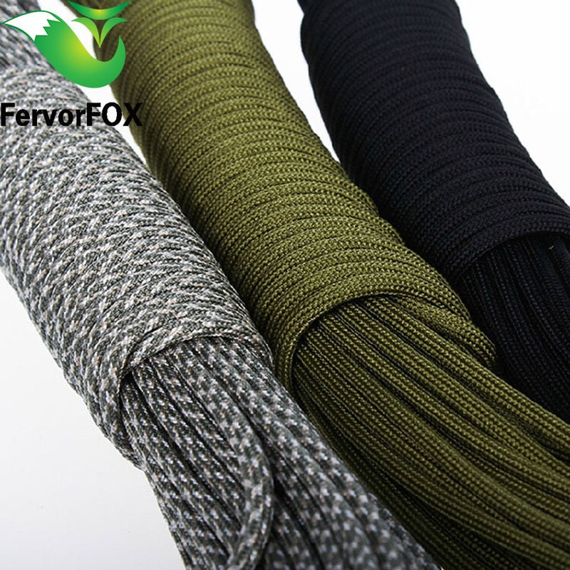 5 Meters  Dia.4mm 7 stand Cores Paracord for Survival Parachute Cord Lanyard