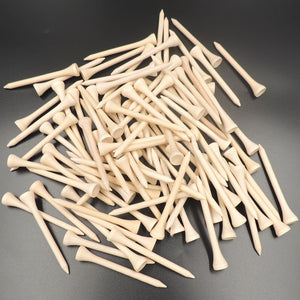 100pcs/pack  4.2cm/5.4cm/7.0m/8.3cm Wooden Golf Tees High Quality