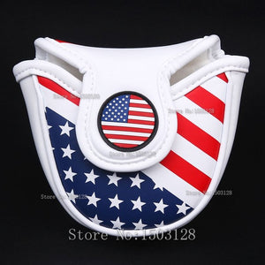 Magnetic  Closure Customized Golf Mallet Putter Covers Headcover Synthetic Leather Multi Style