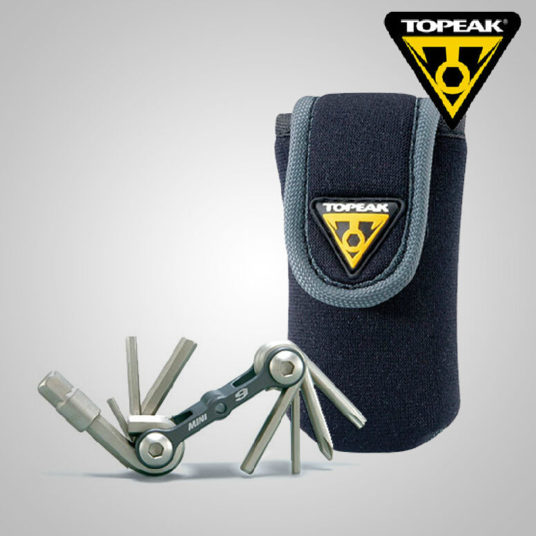 legant one piece super-light folding TOPEAK MINI9 Multi Function Bike Tool  w/ Bag TT2409