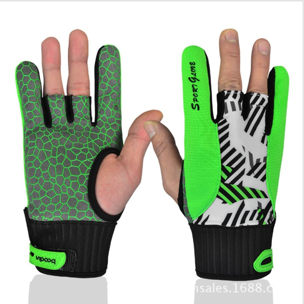 BOODUN Professional anti-skid  bowling gloves Comfortable Bowling / Semi-finger instruments