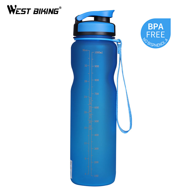 WEST BIKING 1000ML BPA FREE Bicycle Water Bottle