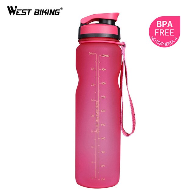 WEST BIKING 1000ML BPA FREE Bicycle Water Bottle