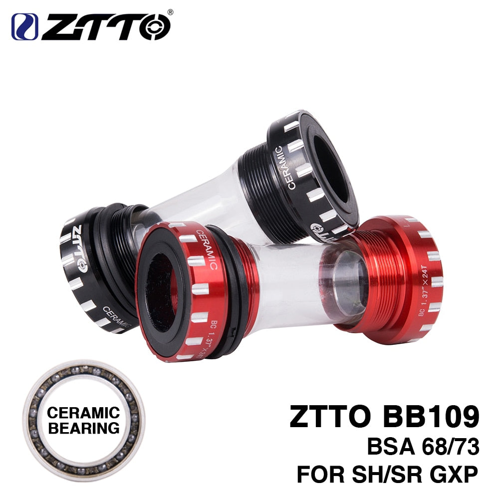 ZTTO CERAMIC Bearing BB109 BSA68 bsa 73 MTB/24mm BB 22mm GXP Crankset