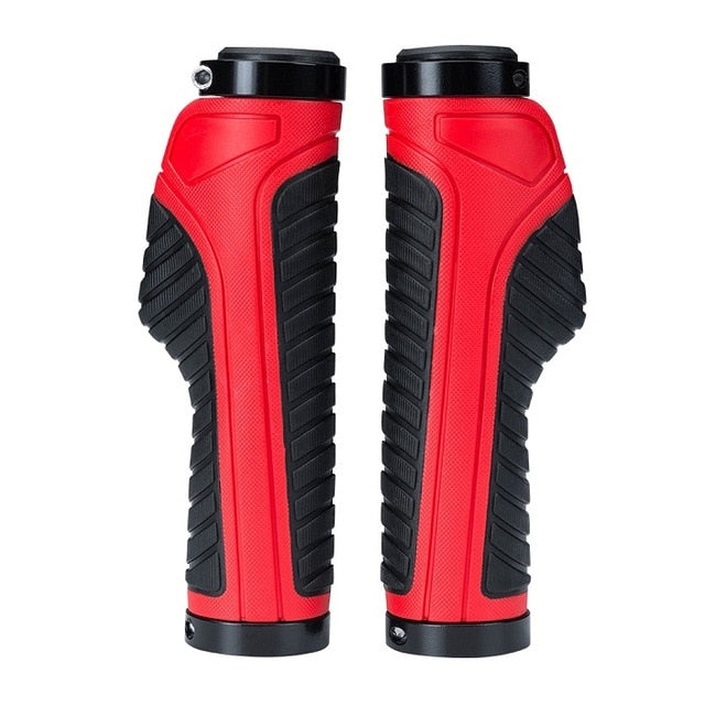 ROCKBROS Cycling MTB Mountain Bike Anti Slip Double Lock Rubber Handlebar Grips Bar Tapes Soft