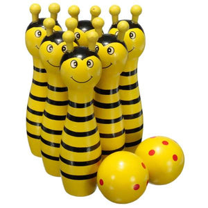 Wooden Bowling Ball  Animal Shape Game