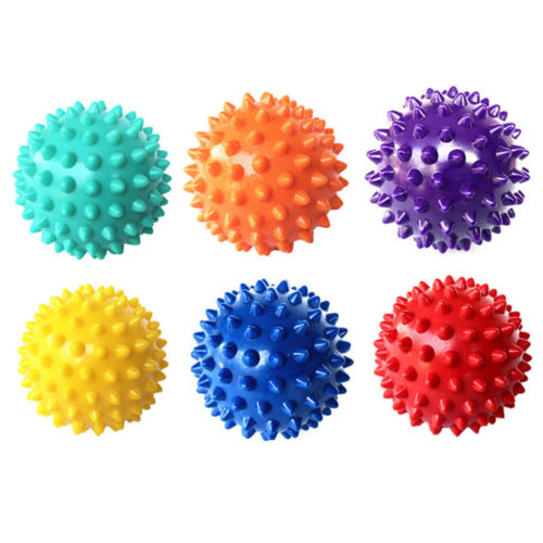 7CM 6 Color Fitness PVC Hand Massage Ball PVC Soles Hedgehog Sensory Training Grip