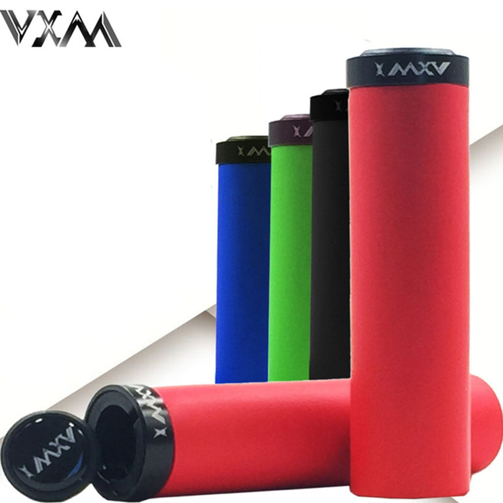 VXM Bicycle Grips MTB Silicone Single lock Handlebar Grips Anti-skid Shock-absorbing