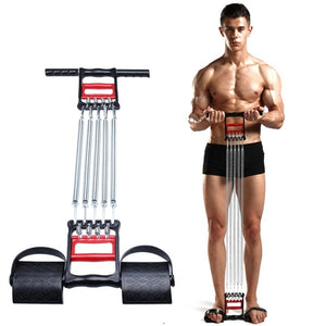 Spring Chest Developer Expander Men Tension Puller Fitness / Muscles Exercise Workout Equipment