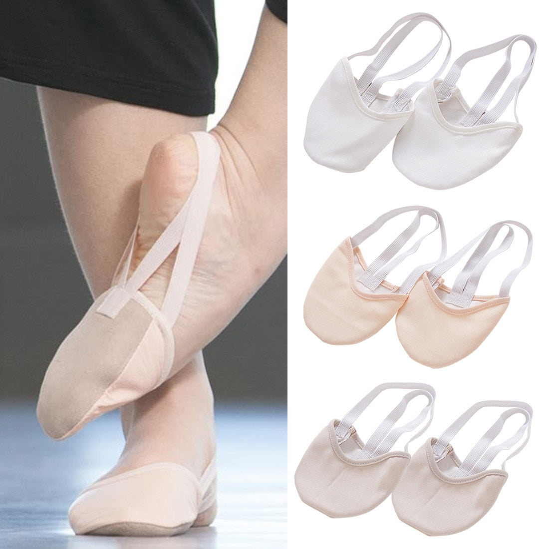 Hot half length rhythmic gymnastic shoes Roupa Ginastica child adult Gymnastics pig skin