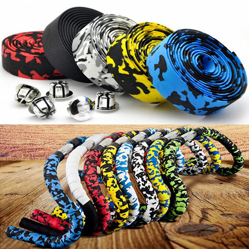 1 Piece Road Bike Bicycle Handlebar tape Camouflage Cycling Handle Belt Cork Wrap Bike