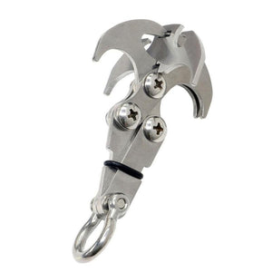 Stainless Steel Survival Folding Grappling Hook Outdoor Climbing Claw Accessories Gravity Hook Key