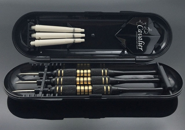 3pcs/set Professional Darts Free Carry Box 24g 25g Black Golden Color Steel