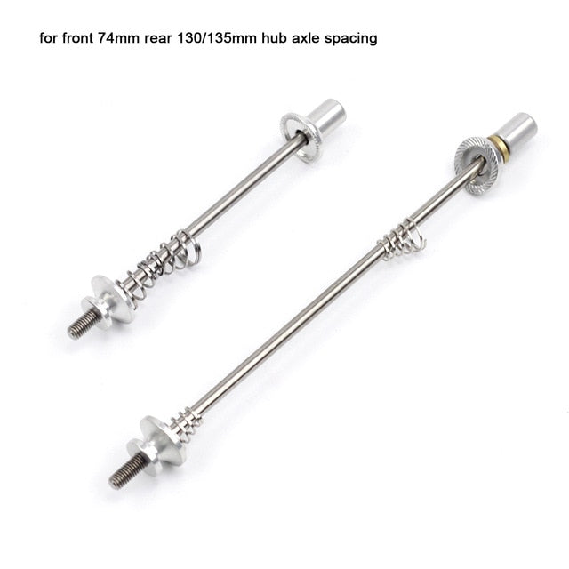 Titanium Skewers Ti Quick Release MTB/ Hex M5 100mm 74mm 130mm 135mm Slow Release QR Skewer