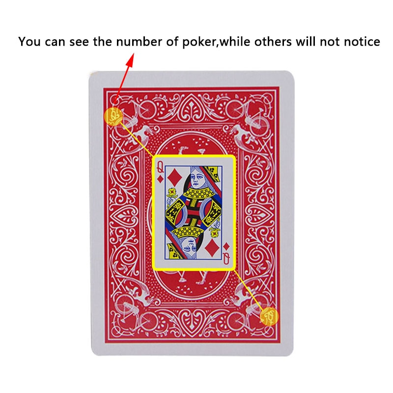 New Secret Marked Poker Cards See Through Playing Cards Magic Toys