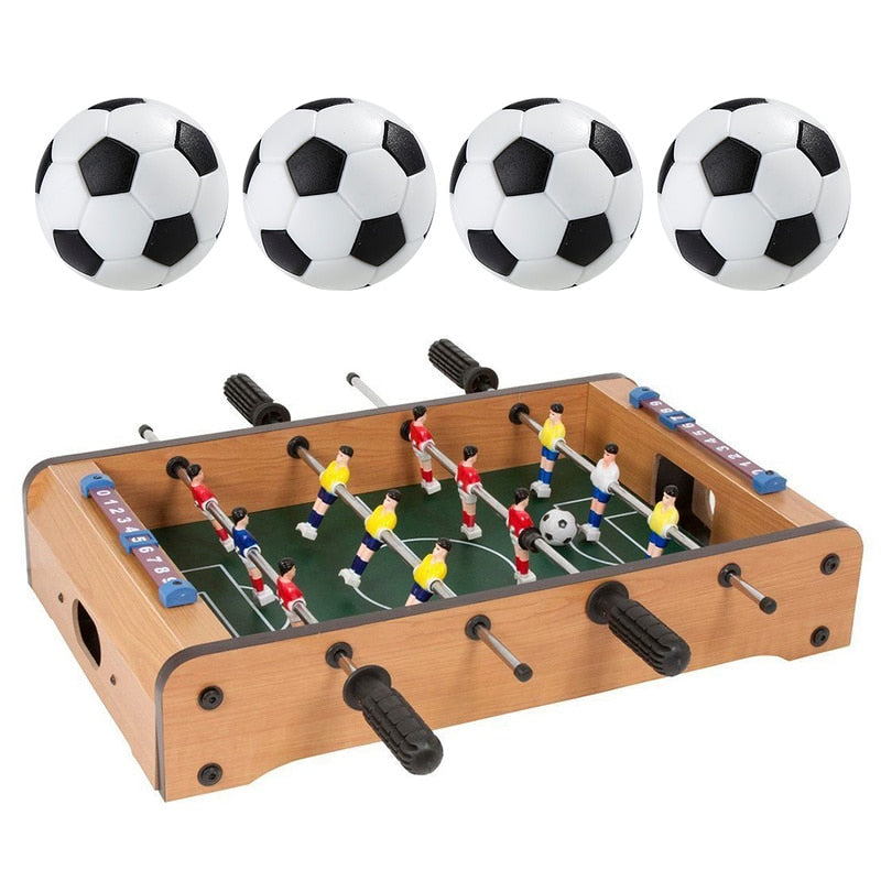 4 PCS Plastic games Table Football Fussball Soccerball Sports Gift Round Indoor Game 32mm