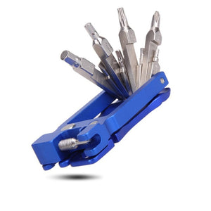 21 In 1 Combination Bike Repair Tools Kit Hex Key Chain Removal/Screwdrivers Tyre Level Allen Wrench